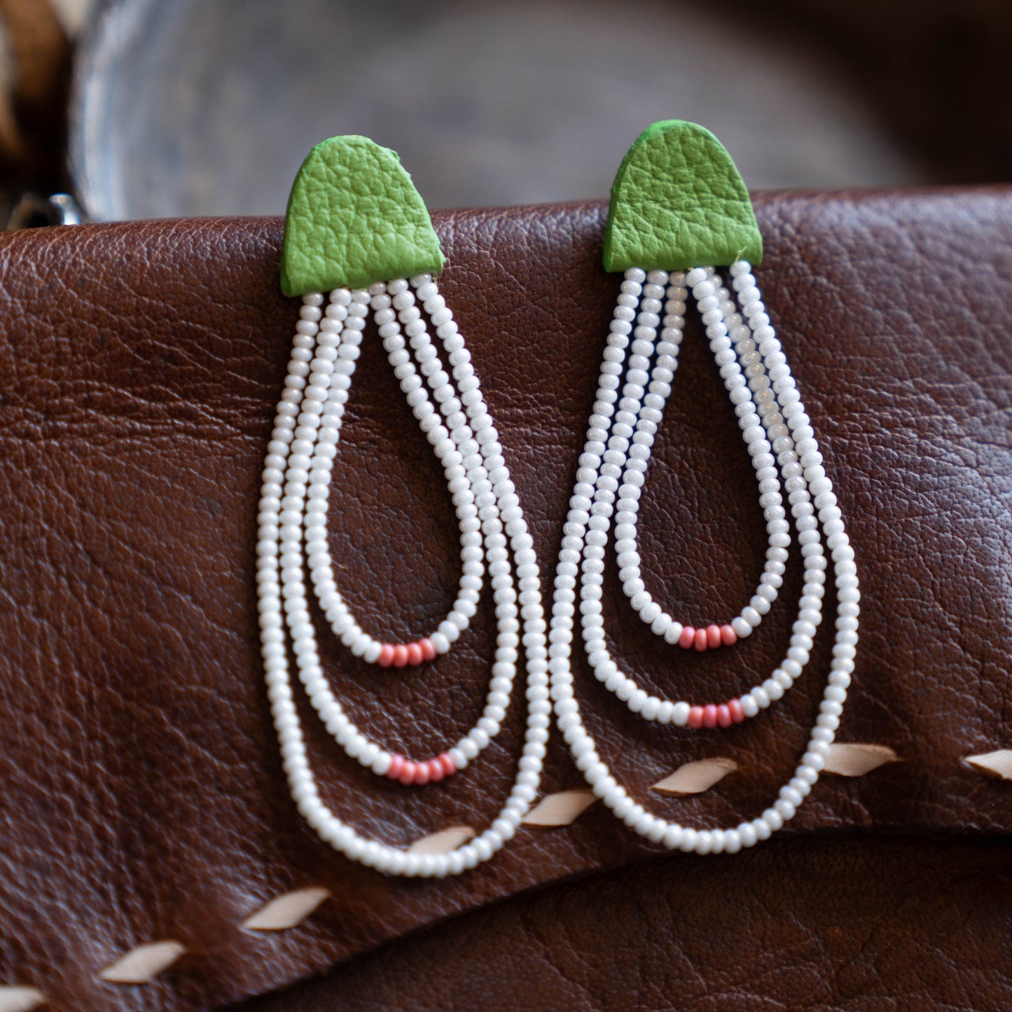 Sweetgrass Three Strand Earrings
