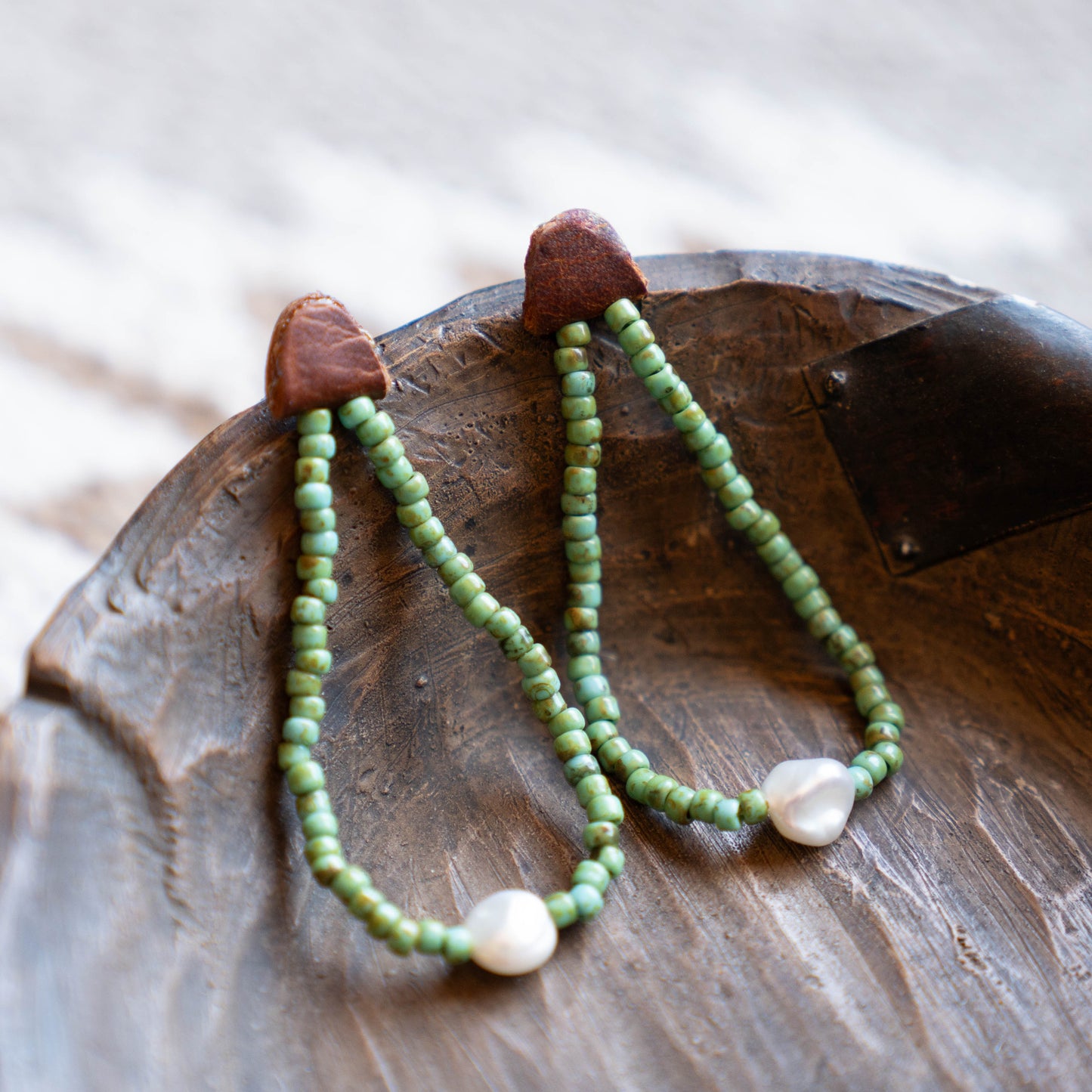 Prairie Pearl One Strand Earrings