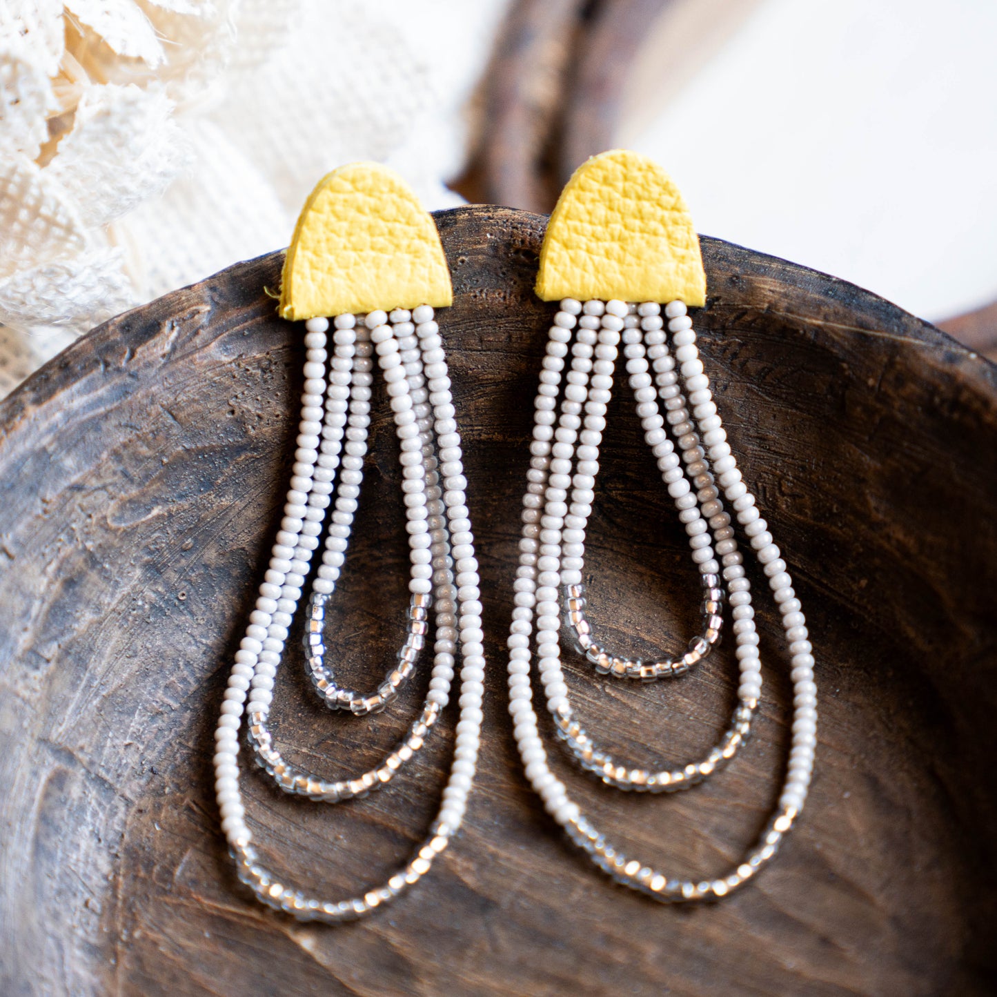 Marigold Three Strand Earrings