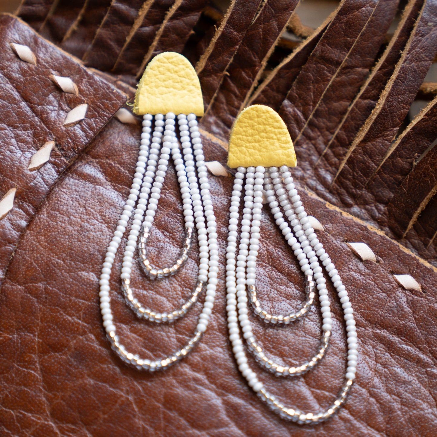 Marigold Three Strand Earrings