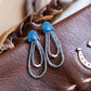 Denim Two Strand Earrings