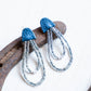 Denim Two Strand Earrings