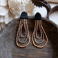 Gilded Three Strand Earrings