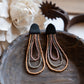 Gilded Three Strand Earrings