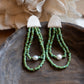Prairie Pearl White Two  Strand Earrings