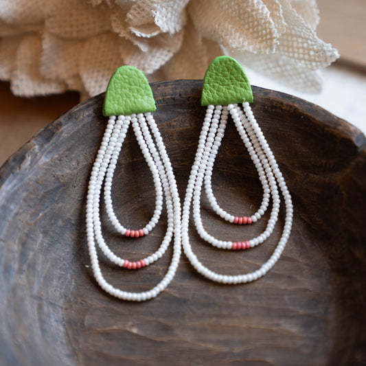 Sweetgrass Three Strand Earrings