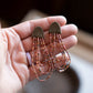 Canyon Rose Three Strand Earrings