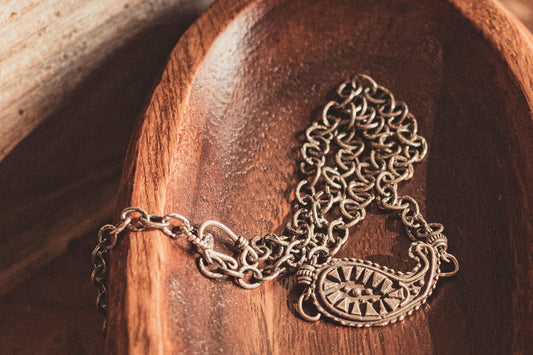 Paisley Sterling Silver Necklace